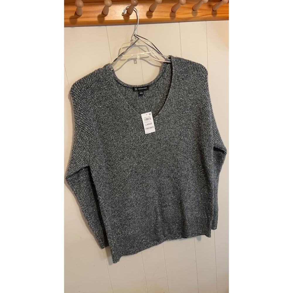INC International Concepts Shine Table Sweater - Large